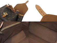 画像をギャラリービューアに読み込む, LOUIS VUITTON ルイヴィトン モノグラム モンスリMM バックパック M51136 ブラウン リュック 美品 中古 63899