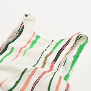 極美品 EMILIO PUCCI エミリオプッチ ワンピース プッチ柄 ノースリーブ マルチカラー サイズ34 レーヨン シルク 中古 4a006390