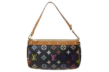 画像をギャラリービューアに読み込む, LOUIS VUITTON ルイヴィトン モノグラムマルチ ポシェット アクセソワ―ル M92648 村上隆 ブラック 美品 中古 63900