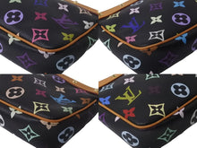 画像をギャラリービューアに読み込む, LOUIS VUITTON ルイヴィトン モノグラムマルチ ポシェット アクセソワ―ル M92648 村上隆 ブラック 美品 中古 63900