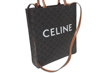 Load image into Gallery viewer, CELINE セリーヌ スモール バーティカル カバ 2WAY トートバッグ トリオンフ キャンバス 191542BZK.04LU ブラウン 美品 中古 63901