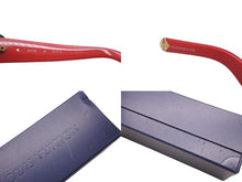 画像をギャラリービューアに読み込む, LOUIS VUITTON ルイヴィトン サングラス メガネ 草間彌生 ドット柄 ZC479E レッド ホワイト ゴールド金具 美品 中古 63909