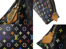 画像をギャラリービューアに読み込む, LOUIS VUITTON ルイヴィトン × 村上隆 ポーチ ポシェットコスメティック M47355 ブラック マルチカラー 美品 中古 63911