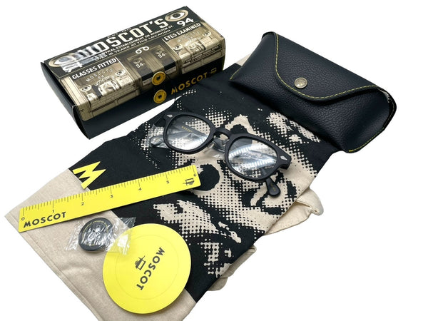 新品同様 MOSCOT モスコット LEMTOSH レムトッシュ メガネ 伊達眼鏡 110184616 アセテート ブラック サイズ46◻︎24-145 中古 63915