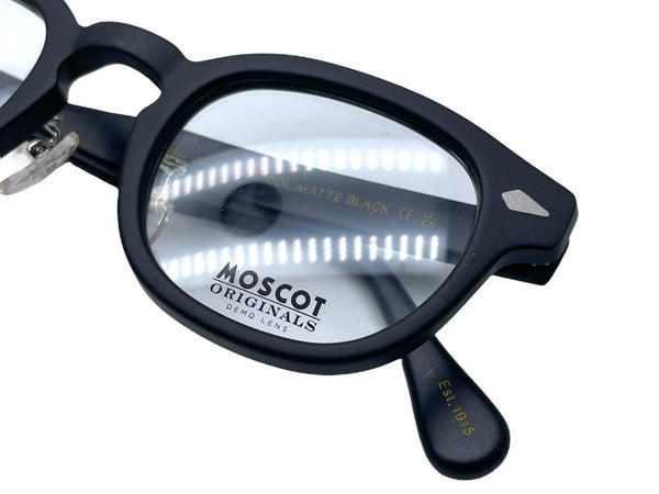 新品同様 MOSCOT モスコット LEMTOSH レムトッシュ メガネ 伊達眼鏡 110184616 アセテート ブラック サイズ46◻︎24-145 中古 63915
