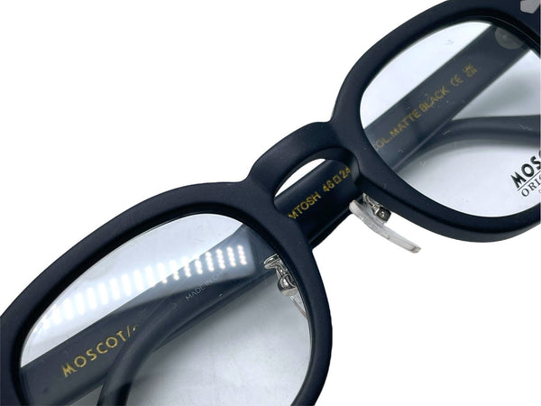 新品同様 MOSCOT モスコット LEMTOSH レムトッシュ メガネ 伊達眼鏡 110184616 アセテート ブラック サイズ46◻︎24-145 中古 63915