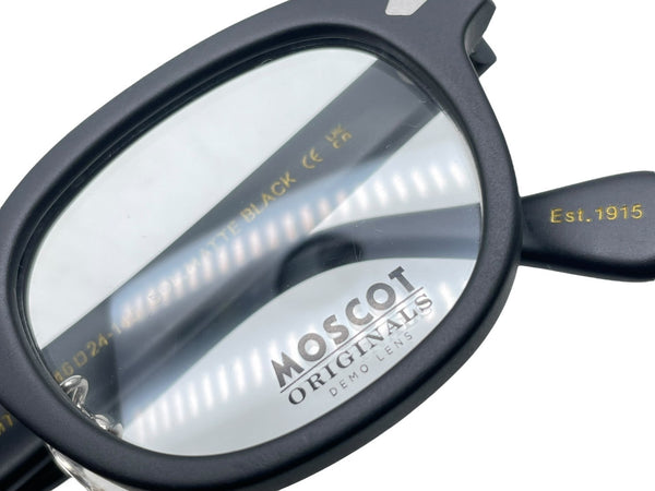 新品同様 MOSCOT モスコット LEMTOSH レムトッシュ メガネ 伊達眼鏡 110184616 アセテート ブラック サイズ46◻︎24-145 中古 63915