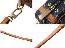 画像をギャラリービューアに読み込む, LOUISVUITTON ルイヴィトン トゥルース ワピティ ポーチ M58034 FL0076 ブラック マルチカラー ゴールド金具 美品 中古 63920