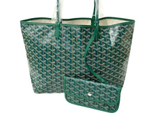 画像をギャラリービューアに読み込む, 新品同様 GOYARD ゴヤール サン・ルイPM トートバッグ STLOUIPMLTY09CL09P PVCコーティングキャンバス グリーン 中古 63936