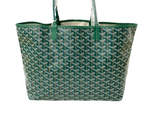 画像をギャラリービューアに読み込む, 新品同様 GOYARD ゴヤール サン・ルイPM トートバッグ STLOUIPMLTY09CL09P PVCコーティングキャンバス グリーン 中古 63936