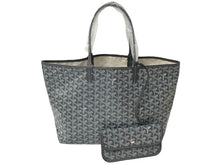 画像をギャラリービューアに読み込む, 新品同様 GOYARD ゴヤール サン・ルイPM トートバッグ STLOUIPMLTY51CL51P PVC コーティングキャンバス グレー 中古 63937