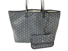画像をギャラリービューアに読み込む, 新品同様 GOYARD ゴヤール サン・ルイPM トートバッグ STLOUIPMLTY51CL51P PVC コーティングキャンバス グレー 中古 63937