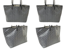 画像をギャラリービューアに読み込む, 新品同様 GOYARD ゴヤール サン・ルイPM トートバッグ STLOUIPMLTY51CL51P PVC コーティングキャンバス グレー 中古 63937
