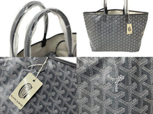 画像をギャラリービューアに読み込む, 新品同様 GOYARD ゴヤール サン・ルイPM トートバッグ STLOUIPMLTY51CL51P PVC コーティングキャンバス グレー 中古 63937