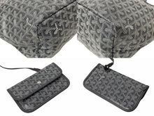画像をギャラリービューアに読み込む, 新品同様 GOYARD ゴヤール サン・ルイPM トートバッグ STLOUIPMLTY51CL51P PVC コーティングキャンバス グレー 中古 63937