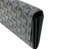 Load image into Gallery viewer, 新品同様 GOYARD ゴヤール ヴァレンヌポーチウォレット 長財布 VAREN3MMLTY51CL51P PVCコーティングキャンバス グレー 中古 63938