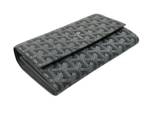 Load image into Gallery viewer, 新品同様 GOYARD ゴヤール ヴァレンヌポーチウォレット 長財布 VAREN3MMLTY51CL51P PVCコーティングキャンバス グレー 中古 63938