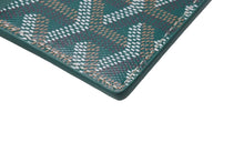 画像をギャラリービューアに読み込む, 新品未使用 GOYARD ゴヤール サン シュルピス カードケース ヘリンボーン PVC カーフ グリーン 中古 63940