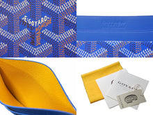 Load image into Gallery viewer, 新品未使用 GOYARD ゴヤール サンシュルピス カードケース ブルー STSULPPMLTY08CL08X ロゴ 小物 カーフスキン 中古 63941