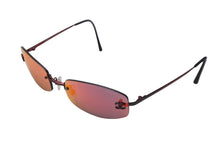 画像をギャラリービューアに読み込む, CHANEL シャネル サングラス ココマーク リムレス ミラーレンズ スクエア 54◻︎19 130 ブラック レッド 良品 中古 63943