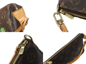 極美品 LOUIS VUITTON ルイヴィトン 村上隆 ポシェット アクセソワール モノグラム チェリー 村上隆 M95008 中古 63945