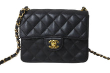 画像をギャラリービューアに読み込む, CHANEL シャネル ミニマトラッセ チェーンショルダーバッグ ココマーク 9番台 キャビアスキン ブラック ゴールド 美品 中古 63948