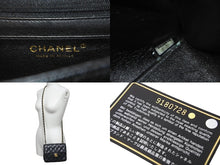 画像をギャラリービューアに読み込む, CHANEL シャネル ミニマトラッセ チェーンショルダーバッグ ココマーク 9番台 キャビアスキン ブラック ゴールド 美品 中古 63948