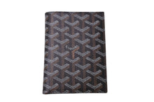 画像をギャラリービューアに読み込む, 新品未使用 GOYARD ゴヤール ヘリンボーン柄 二つ折り 財布 カード入れ ウォレット ブラック 小物入れ ロゴ 中古 63949