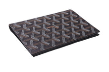 画像をギャラリービューアに読み込む, 新品未使用 GOYARD ゴヤール ヘリンボーン柄 二つ折り 財布 カード入れ ウォレット ブラック 小物入れ ロゴ 中古 63949
