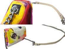 画像をギャラリービューアに読み込む, CHANEL シャネル ショルダーバッグ フラワーパワー ココマーク 21番台 キャンバス チェーンショルダー 美品 中古 63950