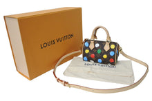 画像をギャラリービューアに読み込む, 極美品 LOUISVUITTON ルイヴィトン 草間彌生 ナノスピーディー 2WAYミニハンドバッグ M81979 中古 63953
