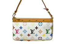 Load image into Gallery viewer, 極美品 LOUIS VUITTON ルイヴィトン 村上隆 ポシェットアクセソワール マルチカラー ホワイト M92649 中古 63954