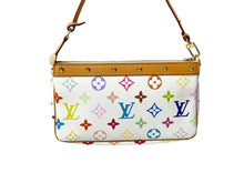 Load image into Gallery viewer, 極美品 LOUIS VUITTON ルイヴィトン 村上隆 ポシェットアクセソワール マルチカラー ホワイト M92649 中古 63954