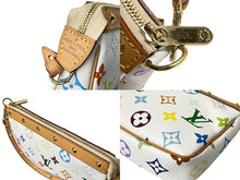 Load image into Gallery viewer, 極美品 LOUIS VUITTON ルイヴィトン 村上隆 ポシェットアクセソワール マルチカラー ホワイト M92649 中古 63954
