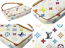 Load image into Gallery viewer, 極美品 LOUIS VUITTON ルイヴィトン 村上隆 ポシェットアクセソワール マルチカラー ホワイト M92649 中古 63954