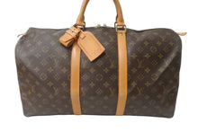 画像をギャラリービューアに読み込む, LOUIS VUITTON ルイヴィトン キーポル50 ボストンバッグ M41426 モノグラム 良品 中古 63956