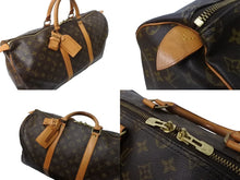画像をギャラリービューアに読み込む, LOUIS VUITTON ルイヴィトン キーポル50 ボストンバッグ M41426 モノグラム 良品 中古 63956