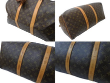 画像をギャラリービューアに読み込む, LOUIS VUITTON ルイヴィトン キーポル50 ボストンバッグ M41426 モノグラム 良品 中古 63956