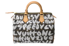 画像をギャラリービューアに読み込む, 未使用 LOUIS VUITTON ルイヴィトン スピーディ30 M92195 ボストンバッグ モノグラム グラフィティ ホワイト 中古 63960