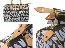 画像をギャラリービューアに読み込む, 未使用 LOUIS VUITTON ルイヴィトン スピーディ30 M92195 ボストンバッグ モノグラム グラフィティ ホワイト 中古 63960
