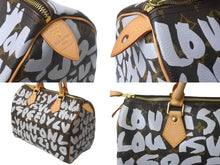 画像をギャラリービューアに読み込む, 未使用 LOUIS VUITTON ルイヴィトン スピーディ30 M92195 ボストンバッグ モノグラム グラフィティ ホワイト 中古 63960