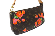 Load image into Gallery viewer, LOUIS VUITTON ルイヴィトン モノグラムローズ ポシェット アクセソワ―ル アクセサリーポーチ M48615 薔薇 美品 中古 63961