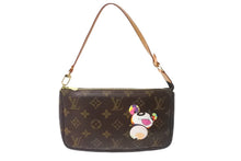 Load image into Gallery viewer, 極美品 LOUIS VUITTON ルイヴィトン ハンドバッグ ポシェット アクセソワール 村上隆 M51981 パンダ モノグラム ゴールド金具 中古 63962