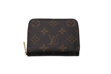 画像をギャラリービューアに読み込む, 極美品 LouisVuitton ルイヴィトン ジッピー コインパース 小銭入れ モノグラム M60067 ブラウン ゴールド金具 中古 63968