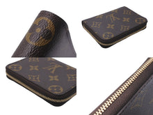 画像をギャラリービューアに読み込む, 極美品 LouisVuitton ルイヴィトン ジッピー コインパース 小銭入れ モノグラム M60067 ブラウン ゴールド金具 中古 63968