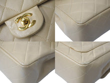Load image into Gallery viewer, CHANEL シャネル マトラッセ25 縦長 チェーンショルダーバッグ 1番台 ベージュ ゴールド金具 良品 中古 63973