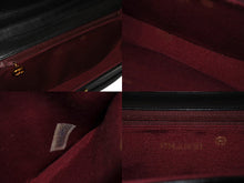 Load image into Gallery viewer, CHANEL シャネル ハーフムーン チェーンミニショルダーバッグ 0番台 ココマーク ラムスキン ブラック ゴールド金具 美品 中古 63979