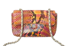 画像をギャラリービューアに読み込む, CHANEL シャネル ミニマトラッセ ショルダーバッグ ココマーク 6番台 レザー ピンク イエロー オレンジ 美品 中古 63981