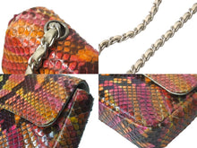 画像をギャラリービューアに読み込む, CHANEL シャネル ミニマトラッセ ショルダーバッグ ココマーク 6番台 レザー ピンク イエロー オレンジ 美品 中古 63981