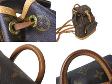 画像をギャラリービューアに読み込む, LOUIS VUITTON ルイヴィトン ミニモンスリ リュック M51137 モノグラム 美品 中古 63987